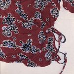 Honey Belle  floral rust navy blue wrap top Photo 1
