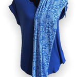 Cynthia Rowley Womens Pajamas Size XS Blue Print Loungewear 2 Pc Set Pants Top Photo 0