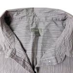 J.Jill Women’s Large Button Down Stripe Long Sleeve Shirt Polo Collar Top Photo 1