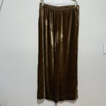 Faherty  Stretch Silk Velvet Genevieve Pant in Breen Golden Green Size XL Photo 2