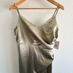 Birdy Grey  New Catherine Shiny Satin Moss Green Large Dress Photo 2