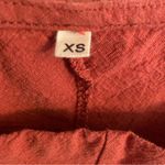 Linen Cotton Blend Rust Sleeveless Comfy Summer Jumpsuit Red Size XS Photo 7