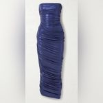 Norma Kamali  Strapless Diana Gown in Military Blue size Large New without tags Photo 6
