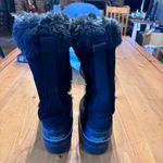 Khombu  womens leather faux fur waterproof lace up winter snow boots black 7 Photo 2