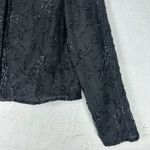Jennifer Vintage Silk Beaded Evening Jacket Size Medium Black Photo 4