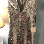 Lulus Silver Sequin Dress  Photo 0