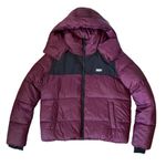 DKNY Sport NWT Puffer Jacket Hooded Colorblock Burgundy w/Zipper Front $169.50+ Photo 0