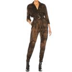 Retrofete Shirelle Jumpsuit in Sepia Brown Acid Wash Size XS Photo 1