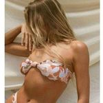 Free People Stone Fox Swim x Lele Top in Pastel Petal Strapless Bandeau NEW XL Photo 0