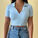 ZARA Baby Blue Top Photo 0