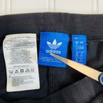 Adidas  Cotton Jersey 3 Stripe Leggings Black White Sz Small Photo 3