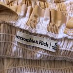 Abercrombie & Fitch  Plaid Maxi Dress Yellow White Picnic Long Ruffle Small Photo 4