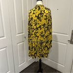 Free People  Not Your‎ Baby Floral Mini Dress XS Black Yellow Photo 2