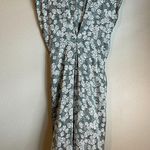 Lewit 100 % Silk Dress Size 2 Daisy Floral Lightweight Sage Green Photo 0