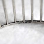 Lucky Brand  Matted Silver Tone Multi Bar Unisex Cuff Very Gently Worn Bracelet Photo 2