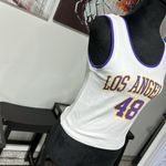 Nba White and Purple Los Angeles Tank Top Photo 1