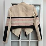 BCBGMAXAZRIA Walker Open Front Southwestern Boho Aztec Fringe Blazer Size XS Photo 6