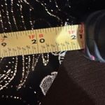 Dress Barn Black & Metallic Gold Floral Print Sz 16W Gold Button & Shoulder Pads Photo 14