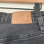 Madewell The Perfect Vintage Straight Jeans Black Wash Frayed Hem Denim Size 26 Photo 8
