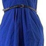 Calvin Klein Military Dress V Neck Belted Pleated Sleeveless Sz 0 Office Siren Photo 0