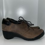 Merrell Veranda Leather Tie Clog Shoes Cloudy Brown Women’s Sz 6 Photo 1