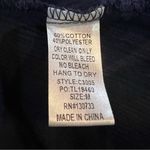 As You Wish Navy blue cotton blend embroidered peasant dress with tassles size medium Photo 3