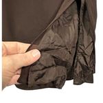 Vintage David Warren‎ 100% Silk Brown Knee Length Dress beaded Women’s sz 10 Photo 4