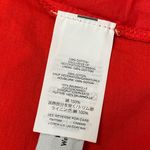 J.Crew Women’s Sz Small Red Eyelet Embroidered Top V Neck Blouse Photo 6