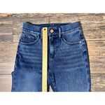 EXPRESS ‎ Skyscraper Mid Rise Split Hem SZ 0R Dark Wash Denim Jeans Stretch Flair Photo 3
