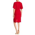 Paper Dolls NWT Red Ruffle Drape Wrap Dress Photo 2