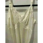 Vintage Deena Fine Lingerie Off White Lace and Eyelet Slip, size 40 Size L Photo 1