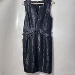 Maeve Anthropologie  Dress Sheath Cross Front Shimmer Black Dressy Cockta… Photo 1