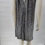 Mark & James Glittery Sequin Dress Womens M Black Silver Halter Tie Neck Mini Size M Photo 10