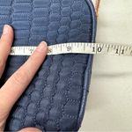 Aimee Kestenberg  Navy Blue Quilted Fabric Makeup Bag Pouch Photo 2