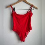 SKIMS NWT  Fits Everybody Lace Cami Bodysuit in Cayenne, size XS Photo 1