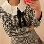 Gingham ruffle hem dress. Xs Photo 4