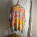 Tolani  Red and Yellow Cardigan Tunic Cover Up Photo 1