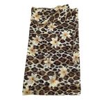 Hawaiian Tropical Floral Yellow Brown Swimming Cover Up One Size # 1010 Photo 2