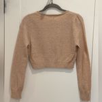 Cotton On Everfine Crop Cardigan Sweater Tan Cream XXS Classic Minimal Chic New Photo 5
