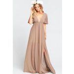 Show Me Your Mumu NWOT SMYM Faye Flutter Maxi Dress in Dune Photo 28