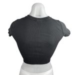 Aritzia TNA Women's Black Short Sleeve Ribbed Knit T Shirt Tee Crop Top Size XS Photo 1