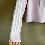 Adidas ✨ Women’s Lilac Cropped Hoodie Medium Photo 3