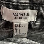 Forever 21 Charcoal Denim Shorts w/ Belt Detail Photo 3