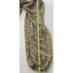 Blush  & Day Women’s sz Large Green Cream Dress Pink Floral design Tie Photo 6