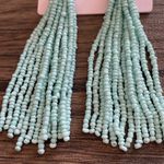 Rachel Parcell  beaded blue dangle earrings Photo 2