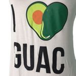 About A Girl  Guacamole Racerback Tank Top M White Sleeveless Funny Athletic NEW Photo 1