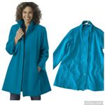 Woman Within Fleece Pea Coat Jacket Photo 1