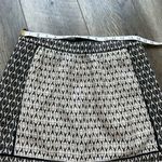 J.Crew Textured Jacquard Block Print Black and White Graphic Mini Skirt Size 8 Photo 7