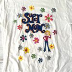 Women’s L/G Super Mom Flower Tshirt White Short Sleeves Bobbie Brooks Size Large Photo 1
