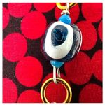 Evil Eye nazar beaded vintage long necklace Blue Photo 2